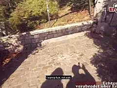 deutsche latina milf caught in public sex pickup in berlin park pov