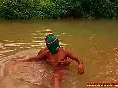 We almost got caught fucking naughty from the stream to the village road like crazy gen-z baddies.