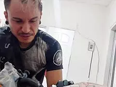 tattoo made with anal plug in tight ass 😈