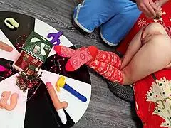 Two Thrusting Dildos Destroy Her Tight Pussy