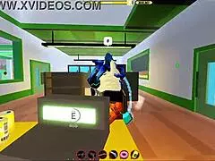 Cop blowjob in roblox jailbreak gameplay