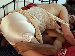 2134Eo01 - French Amateur Clothed Sex Satin Lingerie Dirty Talk Cumshot 😍