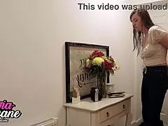 Who's spanking this naughty college student?