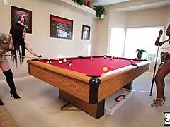 best pool game lesbians kris riot & harmonie marquis had a lot of fun
