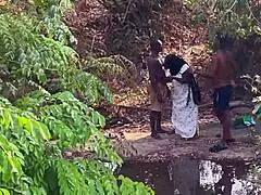 fucking this shy village girl outside on the ranch