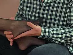 Nympho wife foot massage rough sex