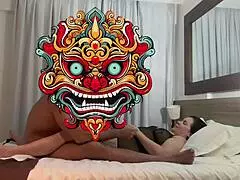 The teacher gives a pussy lesson to her fifth grade friend