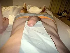 how to be milf the stepmother patiently showed her shaved pussy to her stepson trying to arouse him for sex 😏