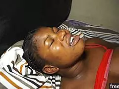 This sexy ebony mom debbie deepthroats and fucks in the stepson's bedroom.