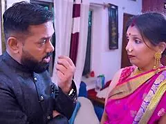 Wow, husband shares his innocent wife with friend in full threesome action!