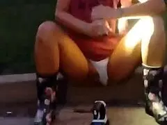 Mandeezy4u2 showcases her big natural tits and clit in update 7