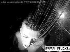 hey jezebelle, what are you doing in that steamy shower with your big tits?