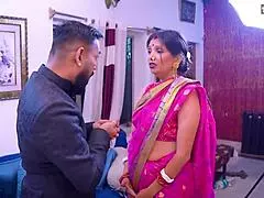 Wow, husband shares his innocent wife with friend in full threesome action!