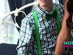 Bookish Stepsons Get Private Lessons in Interracial Swap with Mom Swingers!