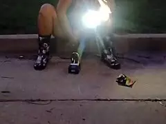 Mandeezy4u2 showcases her big natural tits and clit in update 7