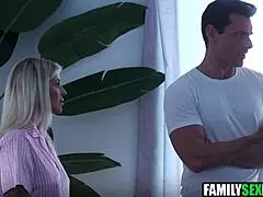 Cuckold step mom watches step dad fucking step daughter.