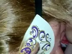 My wife gives a blowjob ending with a cumshot.