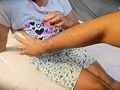 big tits stepsister alone stepbrother arrives for intimate company