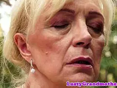 doggystyle banged gilf pounded outdoors with saggy tits