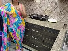 indian desi bhabhi gets fucked hard by devar first time in kitchen