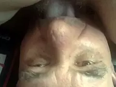 Amateur senior couple 69 pussy licking and cock sucking