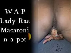 Lady Raex Wet Ass Pussy Masturbates Close Up