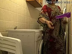 Stepmom talks to stepson in kitchen