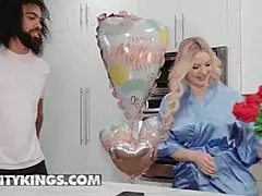 Curvy jenna starr alone on mother's day until james satisfies her needs