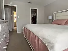 Ebony slut masterbates, gives head, licks ass, kisses balls, and handjobs bbc for massive load