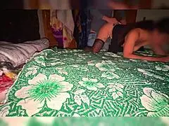 Divorced milf has homemade sex after drinks with young guy thinking light is lamp