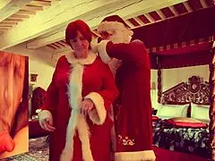 Granny Carmen's Sultry Christmas in July: Sucking Santa, Riding His Sleigh