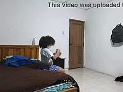 madura irresistible shows off charm and sensuality in a sexy skirt