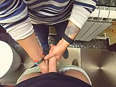 Stranger Again Cum In My Panties In Restaurants Toilet