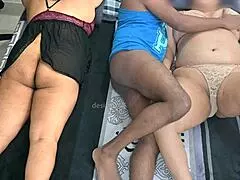 Indian Step Mom Having Sex While Daughter Sleeping Near.