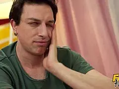 the guy fucks his girlfriend while her boyfriend cries