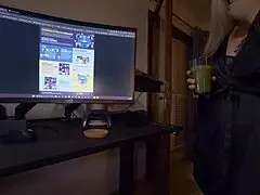 Caring stepmother gently helps her stepson relax and unwind