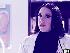 latina babe conducts weird experiment with busty milf in taboo encounter