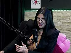 morena shows her blowjob demo after admitting faked orgasm and triple kiss - leticia braga on sheer red