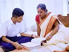 Desi indian horny step grandson fucks step grandma hard and ejaculates in her mouth hindi audio