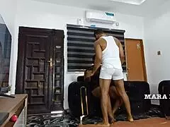 FAT ASS EBONY MILF BBC HARD FUCK AND FACE CUM - MARA EXOTIC