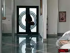 Black milf ana foxxx in submissive lingerie with latina slut