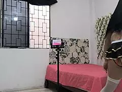 Religious Slut Loves Double Dildos