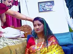 Tharki dhobi baba fucks bhabhiji on birth pretext and creampies her.