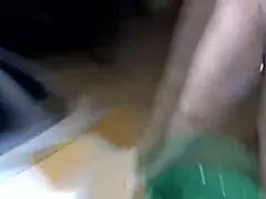 Wet Russian mature slut squirts and pisses on webcam with dildo