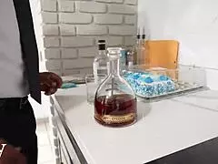 Teeny maid seduces black bull