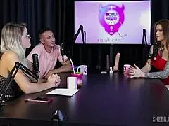 i'm tati weg in bora cast wit bruna carlos, feelin so sexy in sheer red lingrie