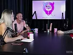 i'm tati weg in bora cast wit bruna carlos, feelin so sexy in sheer red lingrie