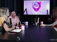 i'm tati weg in bora cast wit bruna carlos, feelin so sexy in sheer red lingrie