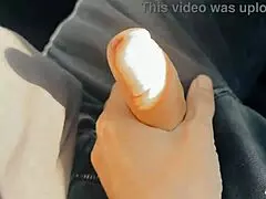 Stepsis jerked my cock while im driving