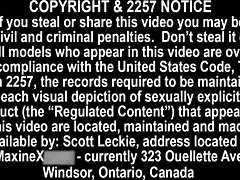 Maxine spreads her legs wide, revealing her wet pussy